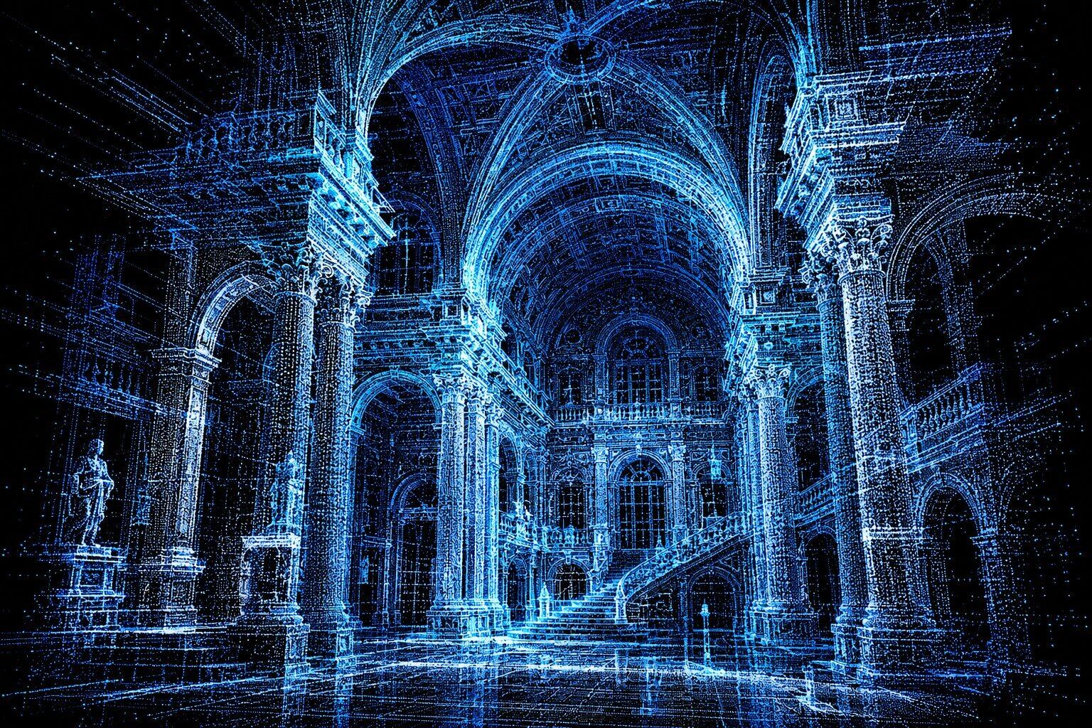 Digital twin point cloud visualization